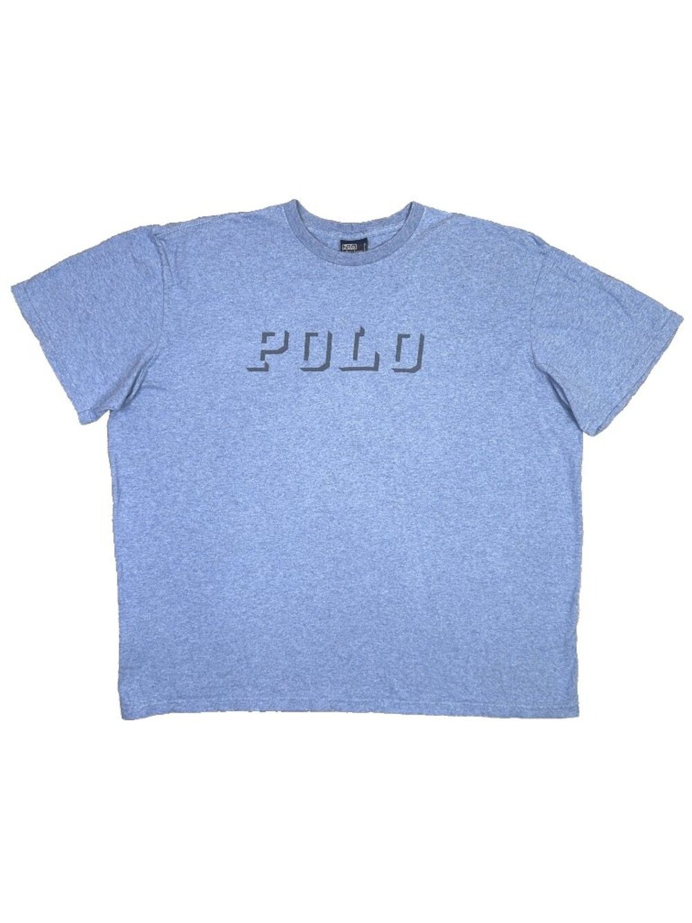 Polo Ralph Lauren T Shirt Mens 2XL Sport Block Shadow Spell Out Vintage 90s Y2K
